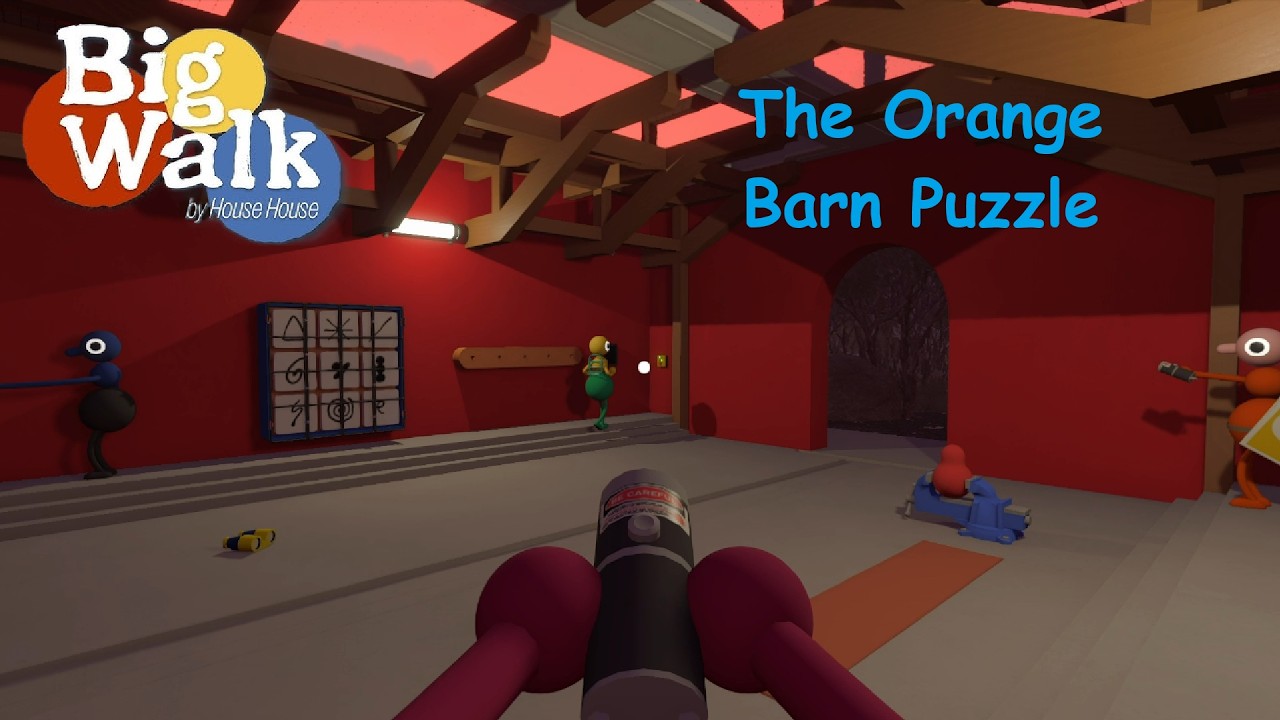 Solving the Orange Barn Puzzle in Big Walk
