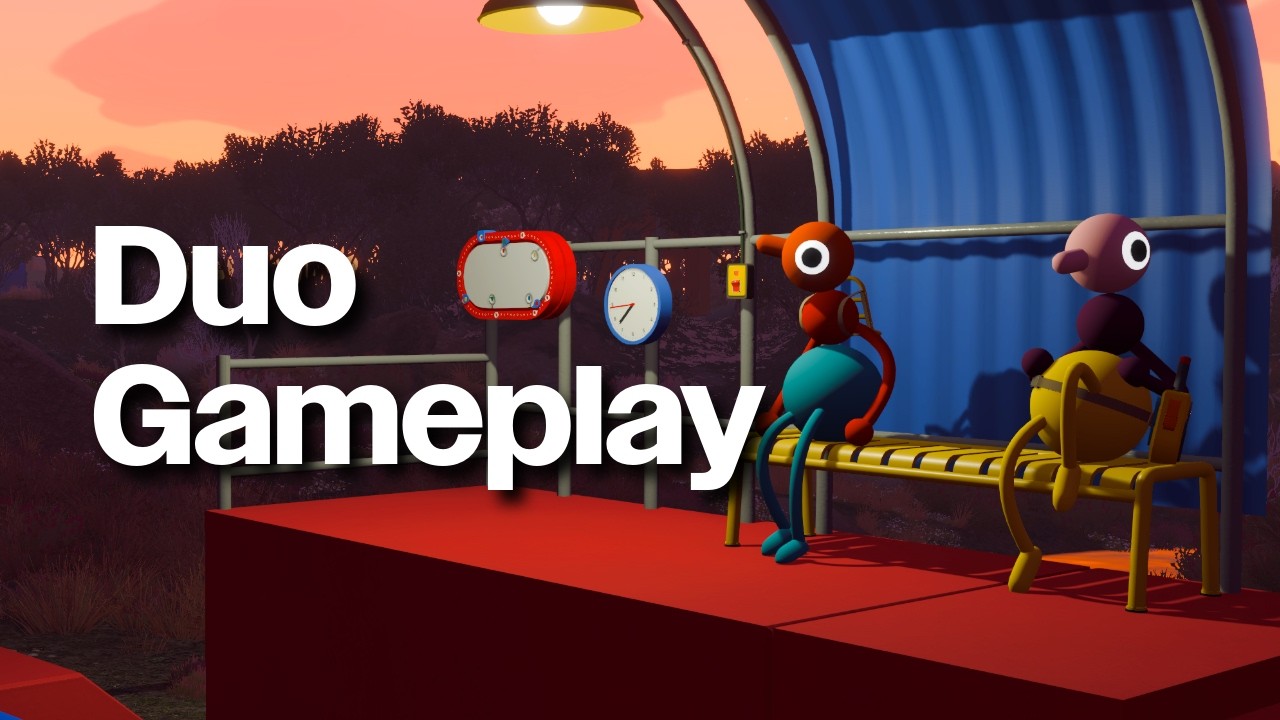 Big Walk 2-Player Co-Op: The Drawbridge to the Map Room (Area 2 Puzzle Solutions, Duo Gameplay)